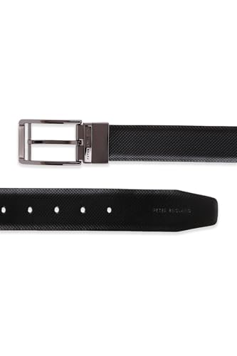 Image of Peter England Men Leather Reversible Belt