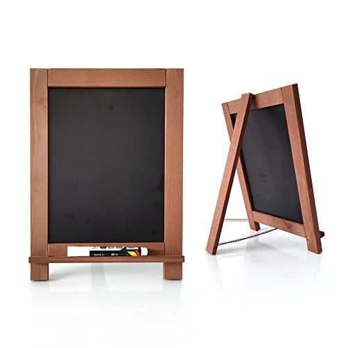 Tabletop Chalkboard Sign Standing Wooden Menu Chalk Board Small Kitchen Chalkboard Including White Chalk Marker Perfect For Home Wedding Restaurant #TOP12