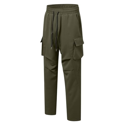 Men's Work Pants Pocket Drawstring Casual Pants Lightweight Mens Work Pants2