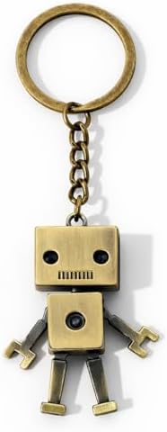 Robot Keyring – Robotic Keychain Bag Charm for Women with Vintage...