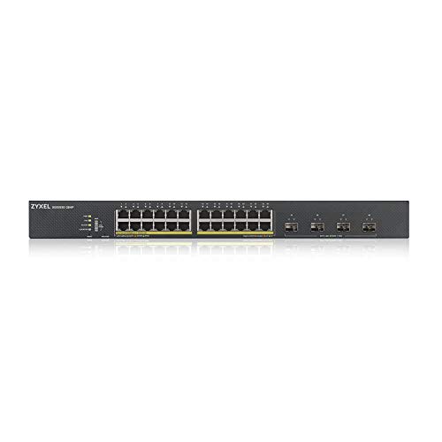 Image of ZYXEL 28-Port PoE Switch Gigabit Ethernet Smart (XGS1930-28HPV2) - Managed, with 24x PoE+ @ 375W, 4x 10G SFP+, Optional Nebula Cloud Management, Rackmount, Limited Lifetime Protection