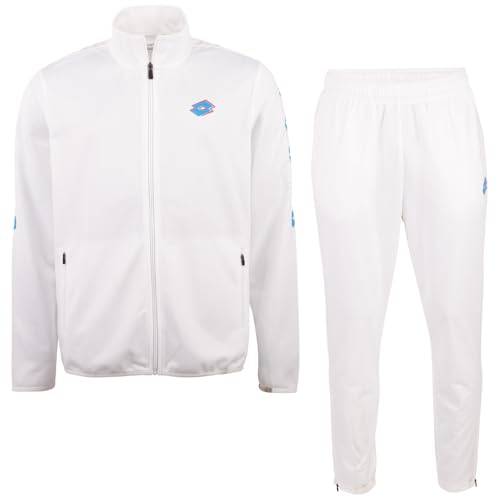 Lotto Men 1724023, Regular Fit Training Suit, Bright White, XL Lotto Men 1724023, Regular Fit Training Suit, Bright White, XL