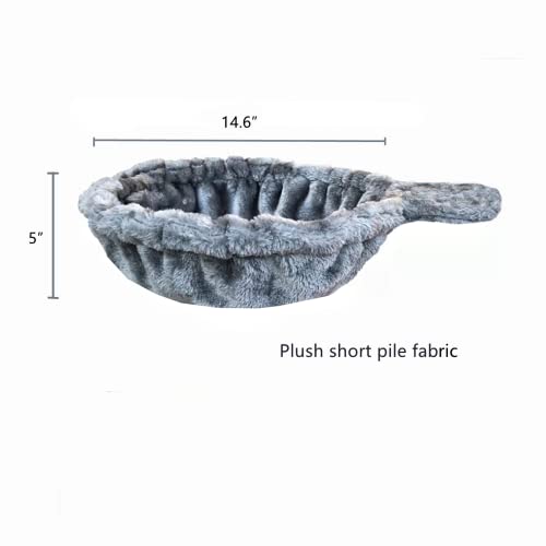 Shengocase 14.6" Grey Nest Basket Lounger Hammock Bed For Cat Tree Cat Tower Replacement, 5-Pack Hanging Toys, Cat Tree Accessories Hammock Attachment (Large Grey) #TOP1