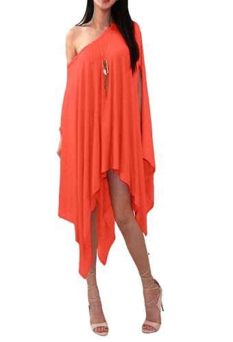 Image of Vivicastle Women's USA Loose Bat Wing Dolman Poncho Tunic Dress Top