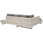 Patioco Lanciano Lounge-Set Rattan Grau-Beige