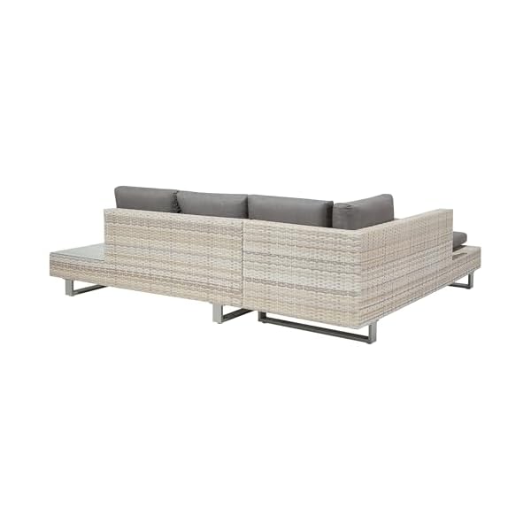 Patioco Lanciano Lounge-Set Rattan Grau-Beige