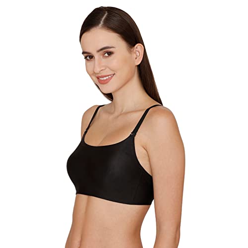 Image of Zivame Miracle Padded Non Wired Full Coverage T-Shirt Bra - Jet Black