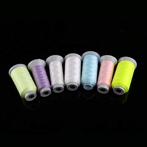 Luminous Sewing Thread Polyester Glow In The Dark Machine Hand Embroidery Sewing Thread (3000-White) #TOP5