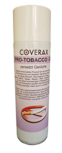 Coverax Pro Tobacco - Anti-Tabak Geruchsentferner Spray - Power Aerosol, Dose á 750ml. Raumspray gegen Tabak-Geruch/Rauch-Geruch Cover