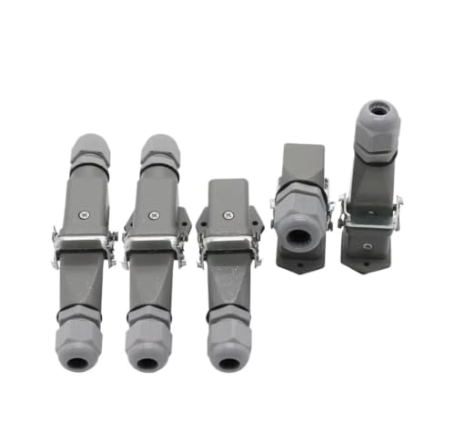 Conector HDC-HA rectangular de alta resistencia impermeable de 6 y 8 pines 250V