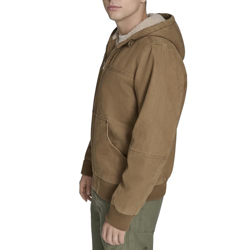Image of Levi's Men's Workwear Cotton Canvas Hooded Bomber Jacket