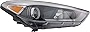 Evan-Fischer Headlight Assembly Compatible with 2016-2018 Hyundai Tucson Halogen Passenger Side