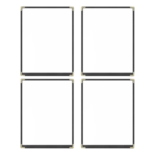 Goodsmart Restaurant Menu Covers, -4 Pack Black 2-View, 8.5