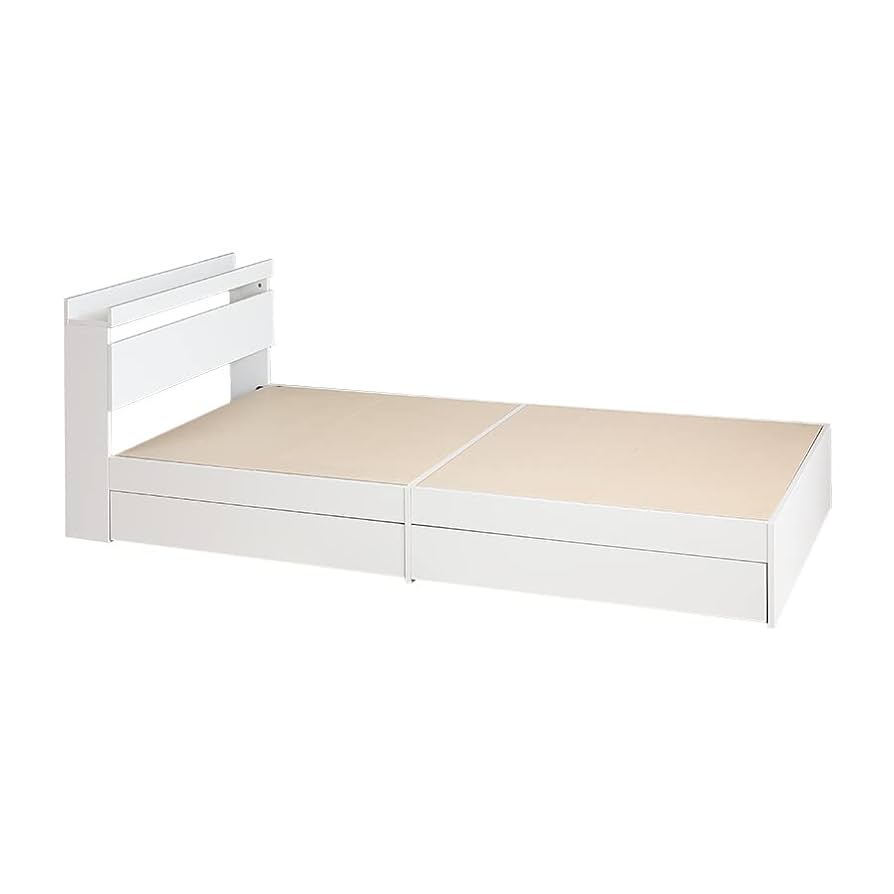 ベッド 収納付き ダブルベッド Pluto フレームのみ ベット ホワイト Amazon｜家具350 Pluto プルート ベッド ダブルベッド ダブル