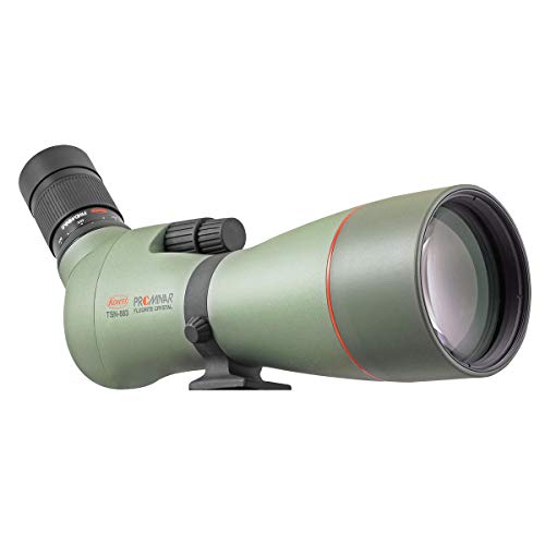 Kowa TSN-883 Prominar Pure Fluorite Spotting Scope Body, Angled with TE-11WZ Zoom Eyepiece