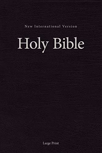NIV, Pew and Worship Bible, Large Print, Hardcover, Black, Comfort Print