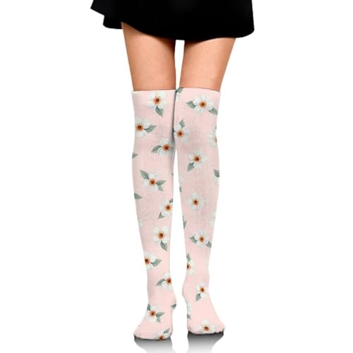 Women Girls Casual Cushioned Crew Socks for Cosplay, Soccer, Cycling