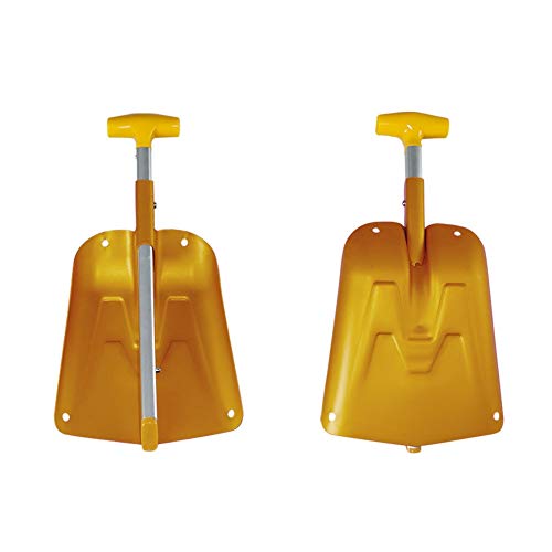 AceCamp Lightweight Collapsible Snow Shovel, Portable Adjustable Aluminum Emergency Shovel, Foldable Telescopic Winter Shovel for Car, Camping, Home
