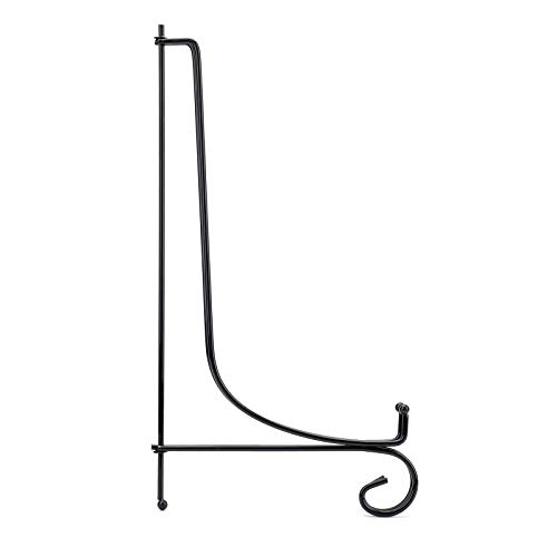 Jucoan 2 Pack 15 Inch Iron Display Stand, Large Black Easel Plate Holder Stand For Displaying Pictures Frame, Plates, Books Arts, Home Decor #TOP4