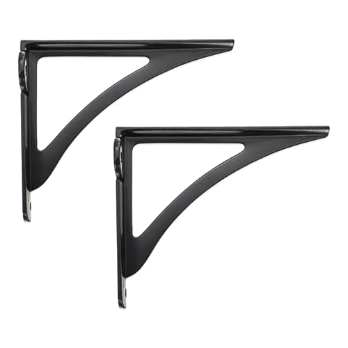 Facile da installare: queste staffe sono progettate per una facile installazione, con fori preforati che consentono un montaggio rapido e sicuro su pareti in legno, mattoni o gesso. Super facile da installare in quanto viene fornito con tutte le viti necessarie, il che lo rende facile da usare sia per gli appassionati di fai da te che per i professionisti che cercano una soluzione di scaffalatura senza problemi.