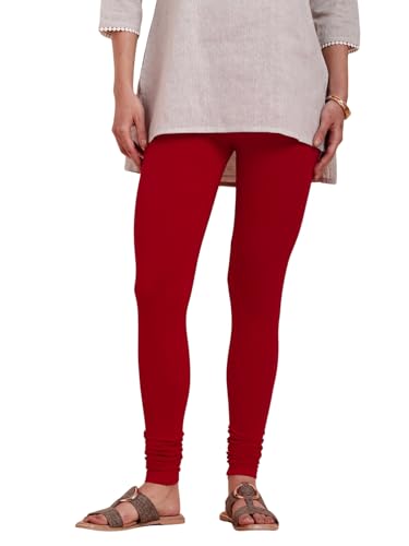 Image of TWIN BIRDS Tailored Cut and Classic Fit Super Stretchable Elastane Fabric Churidar Leggings for Women