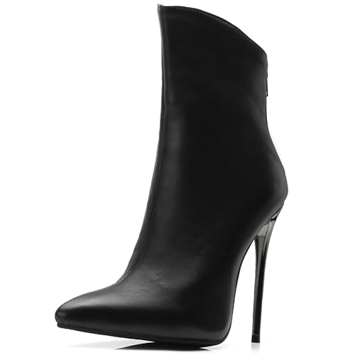 Bottines femme zip Bviennic 2852 : des talons aiguilles stables pour pieds sensibles 34-46