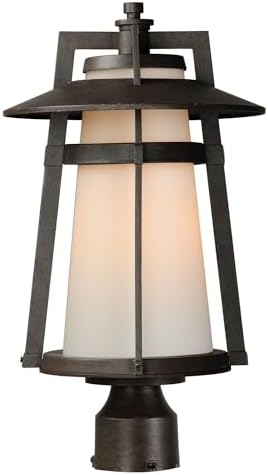 Maxim Lighting 3530SWAE Calistoga-One Light Outdoor Pole/Post Mount in Modern style-10.25 Inches Wide by 19 inches high