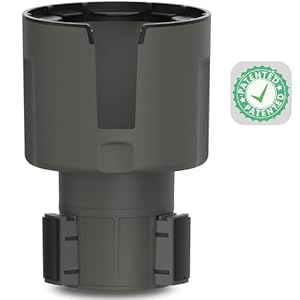 Swigzy Car Cup Holder Expander, Adjustable Expandable Insert Extender, Automotive Adapter Holds Hydro-Flask, Yeti, Nalgene, Large (32 40 oz) Water Bottles, Big Drinks – Universal Auto Vehicle (Gray)