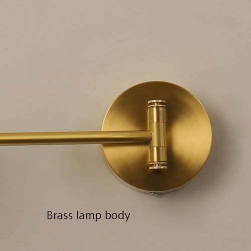 Image of Designer Cone Wall-Mounted Spotlight|Adjustable Arm Bedside Lamp for Ambient & Reading Lighting, Perfect for Bedroom, Office, Living Room, Hotels|Gold