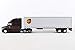 UPS Tractor Truck Brown with Dry Goods Trailer United Parcel Service 1/64 Diecast Model by Daron