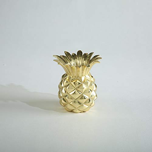 Yang1Mn.ornaments Living Room Table Decoration Candlestick Ornaments Creative Ornaments Golden Pineapple Coconut Candlestick Metal Candle Holders (Size : M) #TOP4