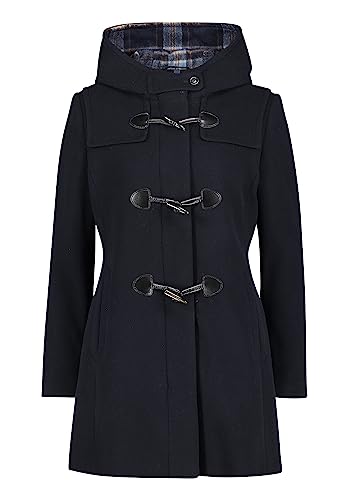 Gil Bret Damen Dufflecoat mit Kapuze 44, Dunkelblau
