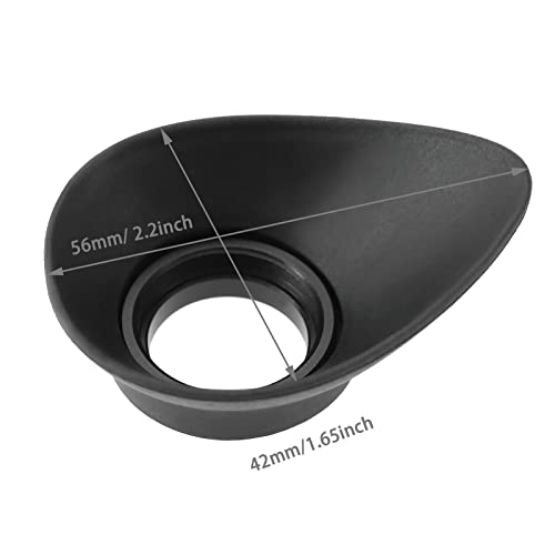 VGOL 2Pcs Oval Shape Eyepieces Replacement Compatible with D850 D810A D810 D800E D800 D500 Df D5 D4S D4 D3X Eyecup Viewfinder Black - Image 4