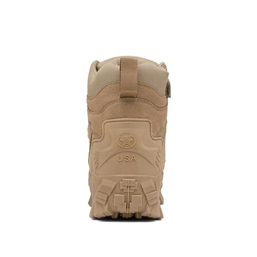 Image of Men's Military Tactical Boot Lightweight Comfortable Boots Motorcycle Combat Hiking Boots Hiking Boots Hiking Shoes