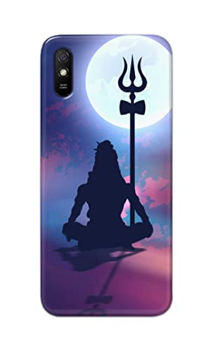 Image of Printed Hard Back Cover Case for Mi Redmi 9A | Mi Redmi 9AT | Mi Redmi 9A Sport Back Cover (Lord Shiva) -702