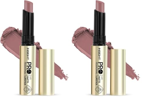 Image of INSIGHT Professional Air Matte Lipstick | Smooth Finish | All Day Comfort | Infused with Rosehip Oil and Avocado Butter | One Swipe Color - (Moana) (3g) (Pack of 2)