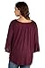 24seven Comfort Apparel Bell Sleeve Loose Fit Maternity Tunic Top Plum