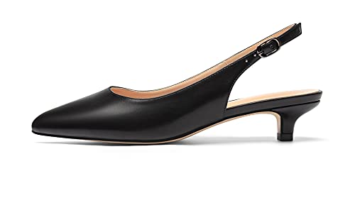 YODEKS Women's Slingback Pointed Toe Ankle Strap 2