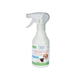 PET LOVE Spray Disabituante Repellente per Cani - Anti Urina per Interni ed Esterni - Barriera Olfattiva - 350 ml