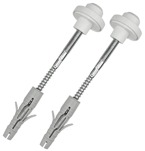 AERZETIX - C57810 - Kit de fixation murale pour lavabo suspendu sanitaire - goujons filetés M8x120 mm - cheville Ø12x60mm - jeu ensemble de montage pour vasque