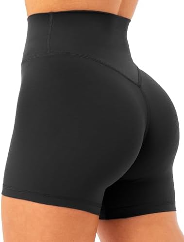 Unthewe Women's Workout Gym Biker Shorts High Waisted Athletic Bo...