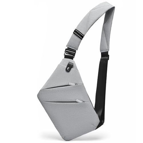 Anti Theft Slim Carry Crossbody Bag Grey