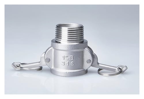 Adaptador de rosca macho tipo B con conector rápido de acero inoxidable para jardín 3