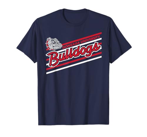 Gonzaga Bulldogs Retro Performer Navy Officially Licensed T-Shirt