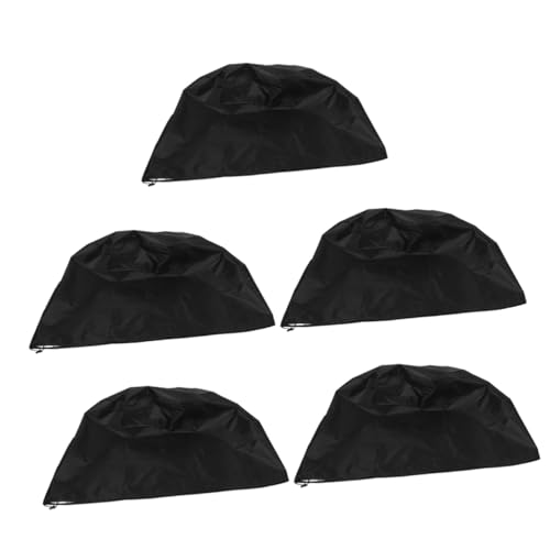 ibasenice 5 Piezas Cubierta de Parrilla de Barbacoa Funda para Barbacoa cámping Cubrir parilla Largo barbacoas Cubierta de Horno de Barbacoa Cubierta Protectora de Parrilla Tela Oxford Black
