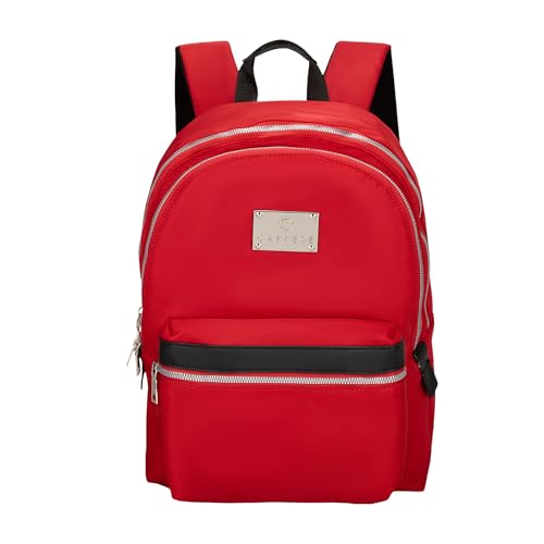 Image of Caprese Saturn Medium 15.6 Inch Laptop Backpack for Women with Adjustable Shoulder Straps & Multiple Compartments | Front Zip Pocket | Perfect for College, Office & Travel