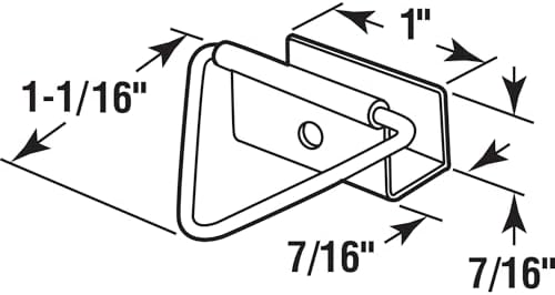 Prime-Line PL 14656 Bottom Latch, 7/16 in., Mill (25 Pack) image 5