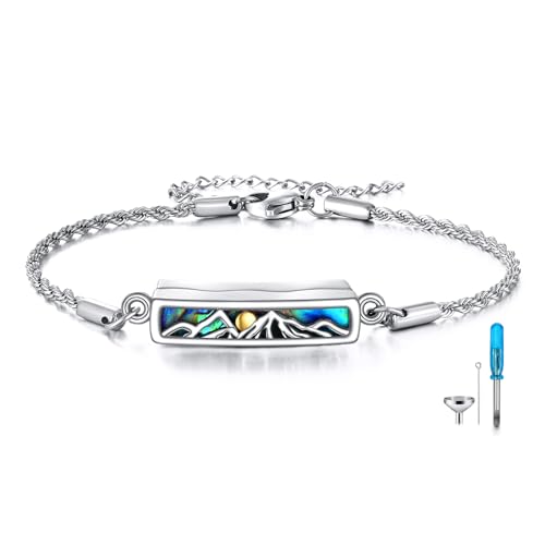 Portez le bracelet urne de montagne au quotidien pour un hommage discret