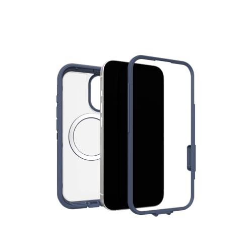 Image of OtterBox iPhone 17 Defender Series Pro XT Clear Case - Baby Blue Clear - Tough, Rugged & Durable iPhone Case, Snaps on MagSafe