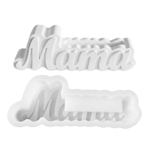 Molde de resina para el día de la madre para resina epoxi, forma de jarrón de silicona para decoración del hogar